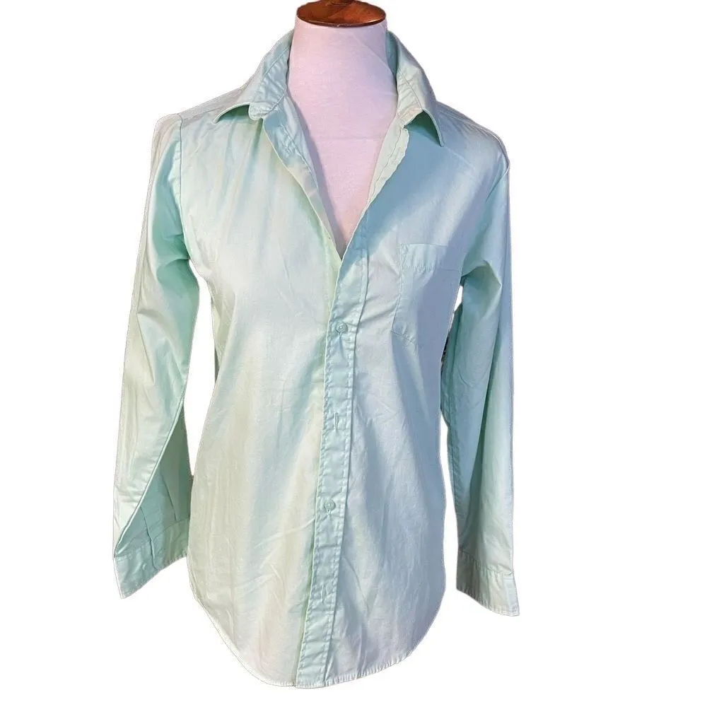 George Light Mint Green Button Down Shirt XXL Runs small more like Large - Image 9