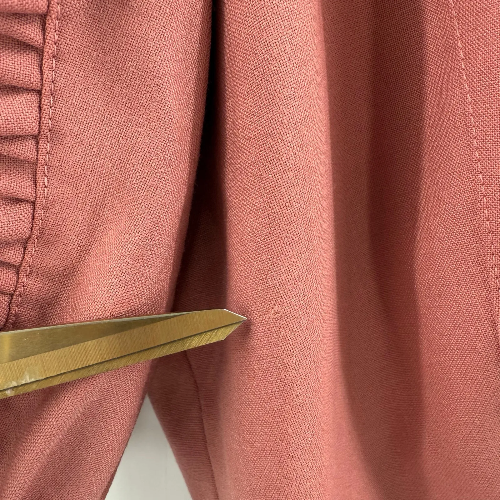 Sea New York Hayes Dress Size 4 Empire Midi Rose Pink Wool Blend Designer Luxury - Image 10