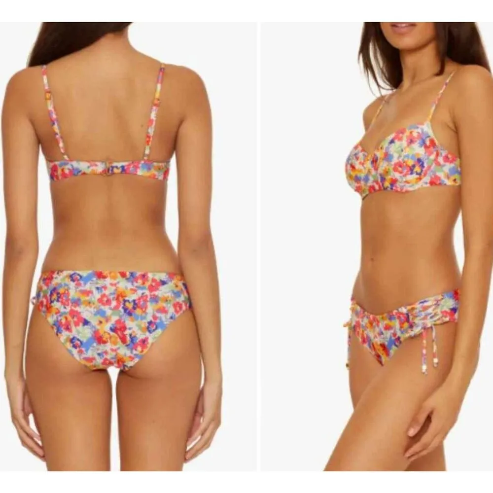 Becca Flower Fields Underwire Swim Bikini Top Floral Multi Medium - Image 8