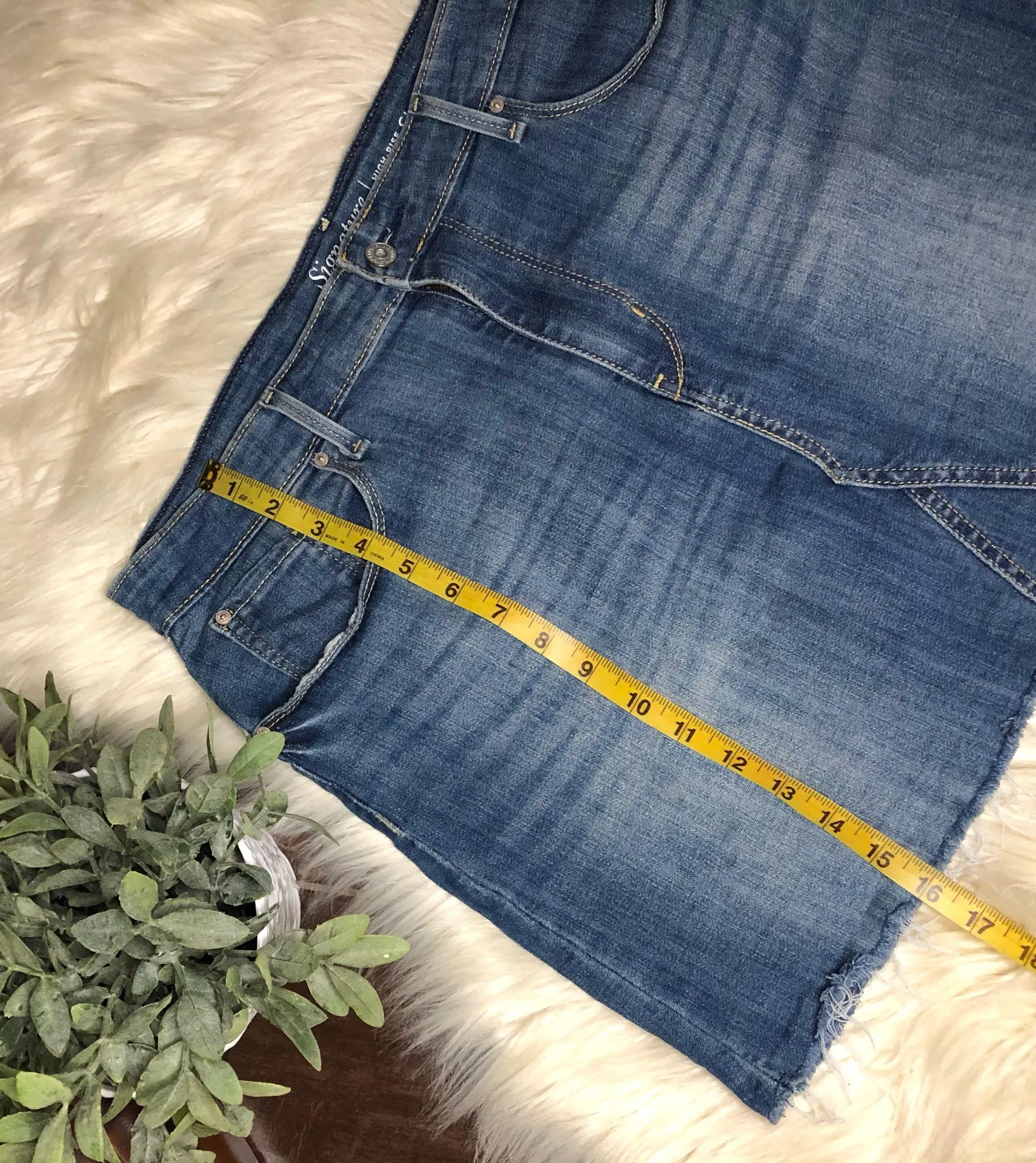 denim high rise skirt sz 12 - Image 7