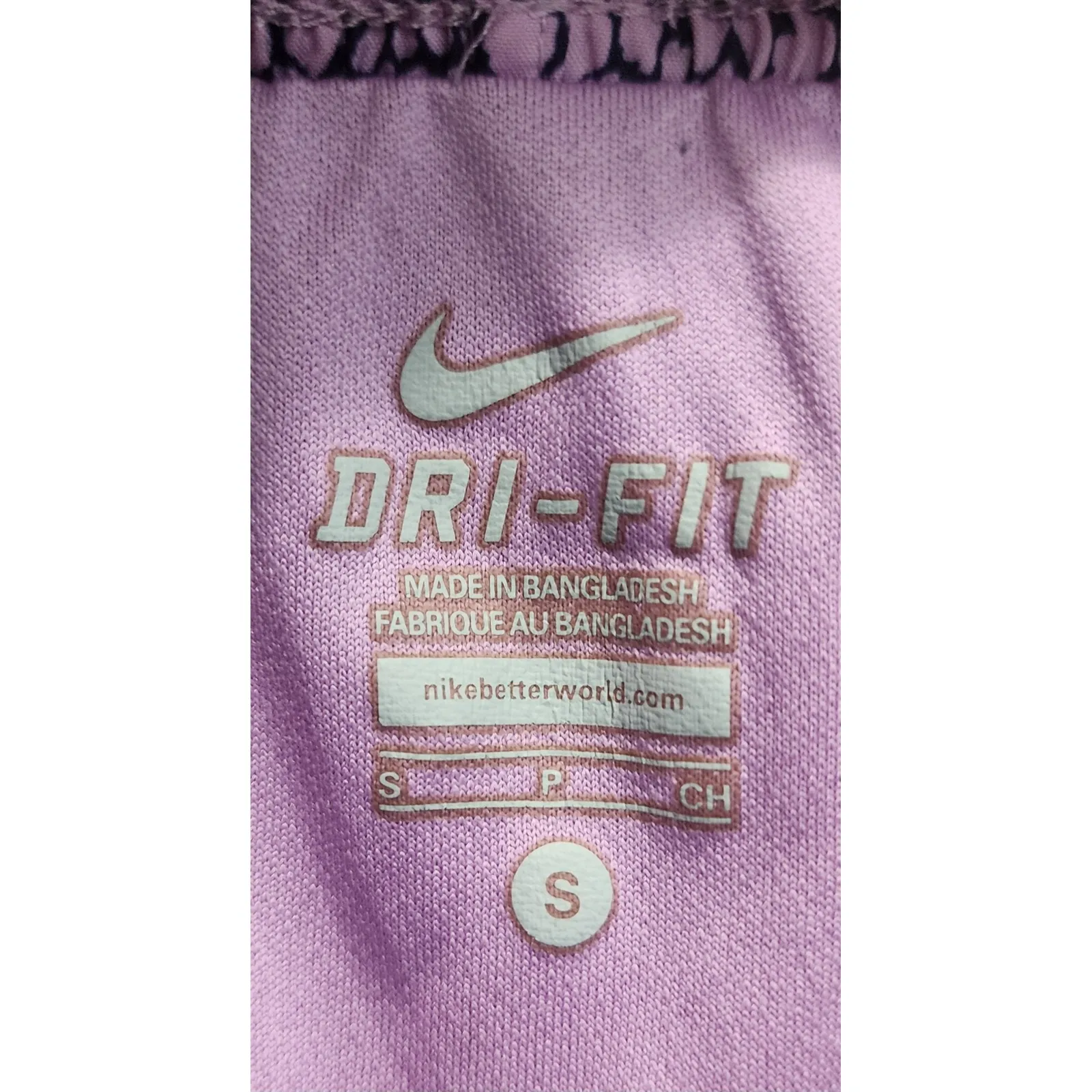 Nike Dri-FIT Running Shorts Women's‎ Small Purple Print Athletic Gym - Image 4