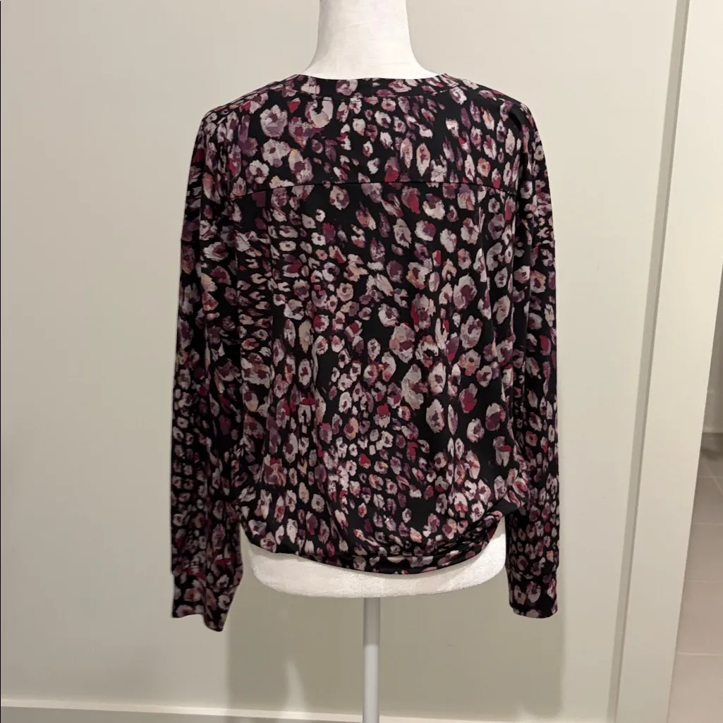 New With Tags Evereve Peyton Jensen Stella Leopard Pullover Sz M - Image 4