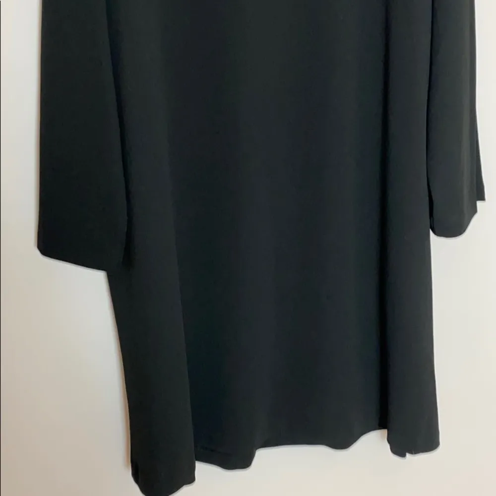 H Halston black jersey wide sleeve shift dress - Image 5