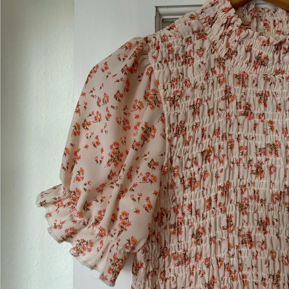 Trixxi Floral Ruched Dress - Image 3