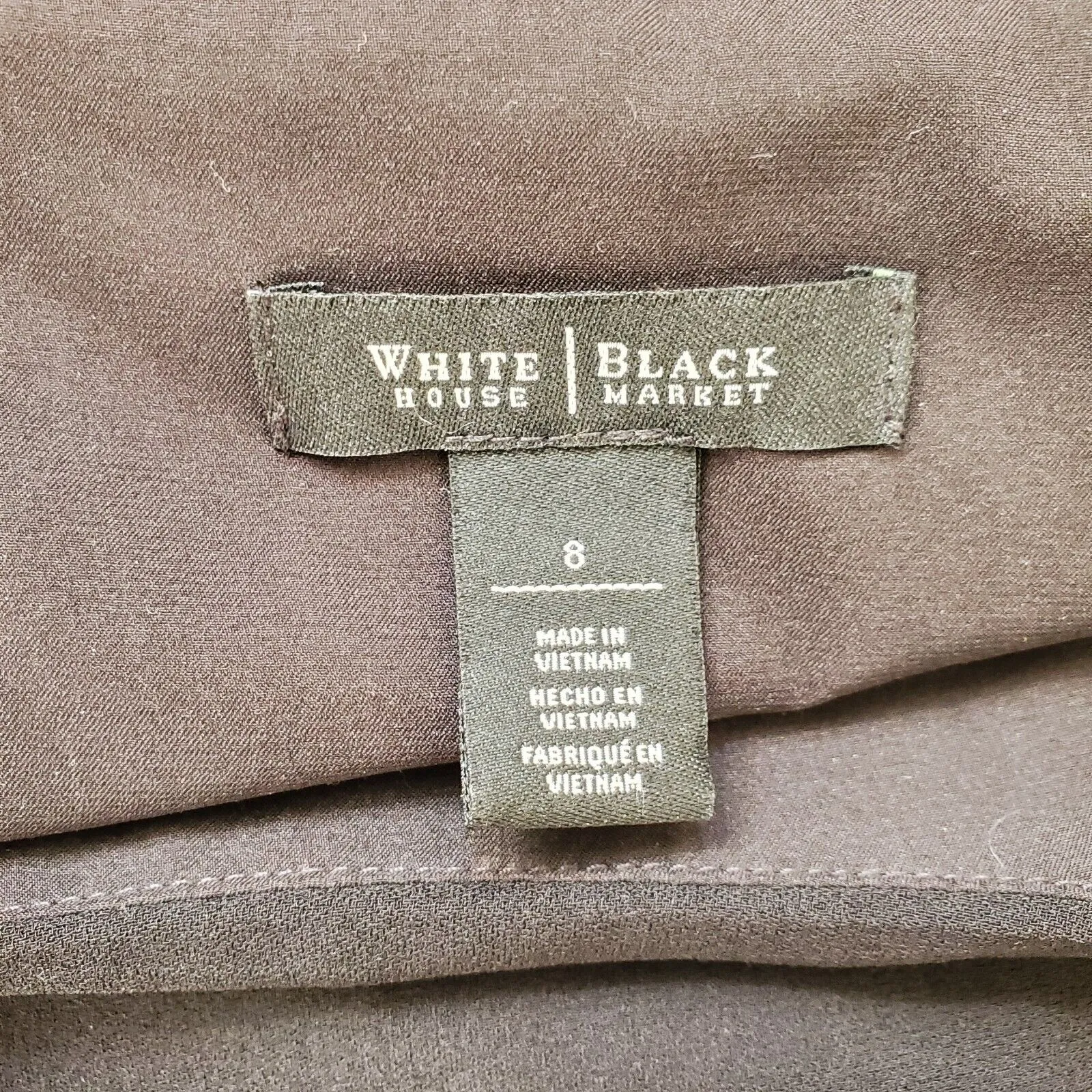 White House Black Market Dress Women 8 Sleeveless Midi Apron Panel Drape WHBM - Image 4