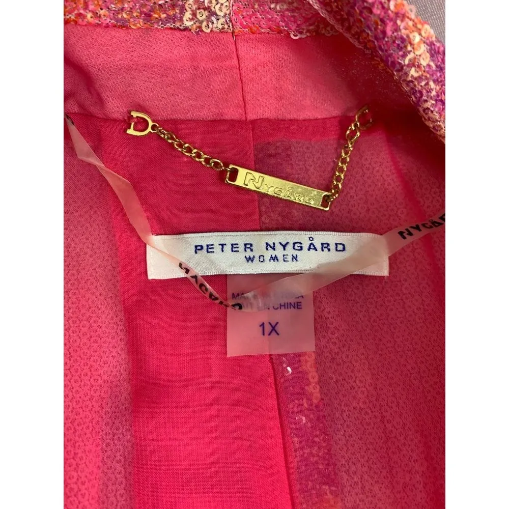 Peter Nygard Women's Hot Pink Sequin Top Set - Image 11