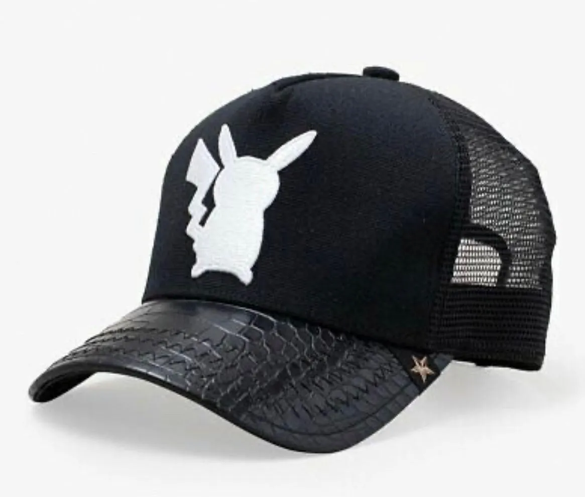 PIKACHU BLACK/WHITE TRUCKER HAT Black - Image 2