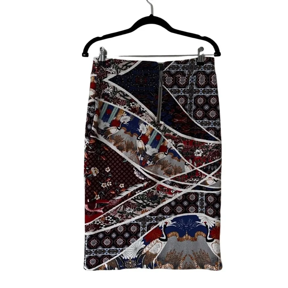 ANTHROPOLOGIE Maeve Vannia Asian Pencil Skirt Size M - Image 55