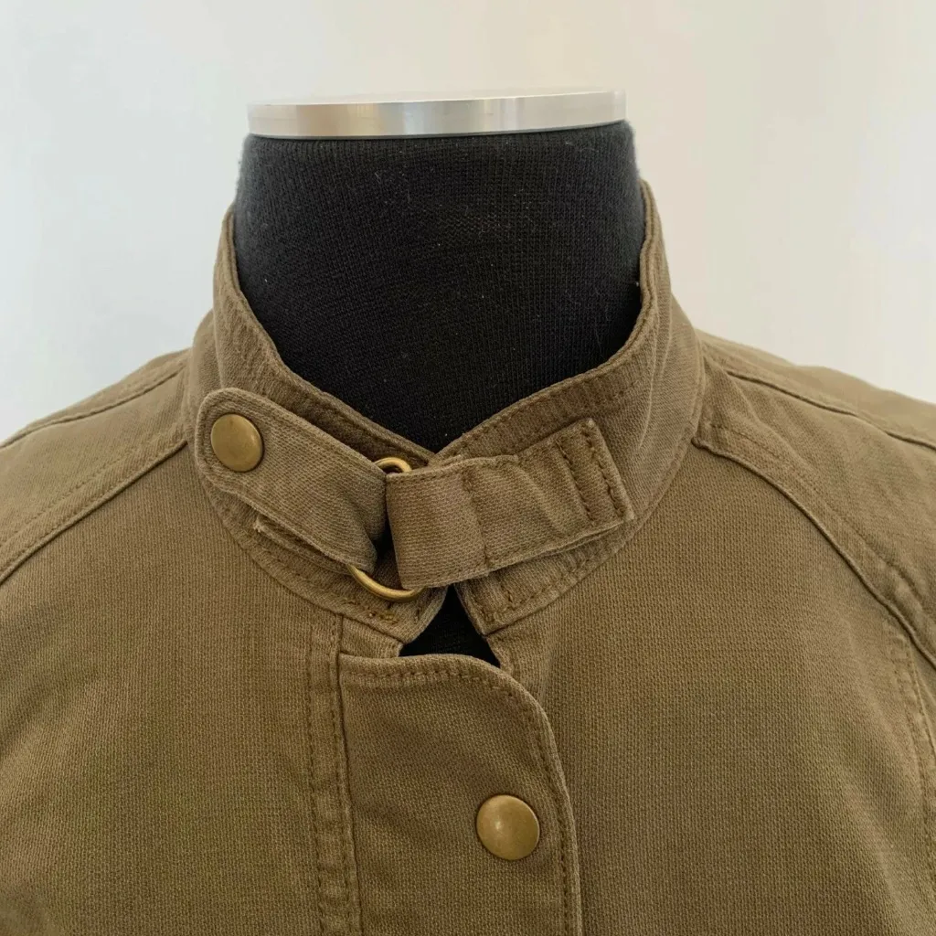 Lucky Brand  Olive Green Utility Jacket Size S - Image 6