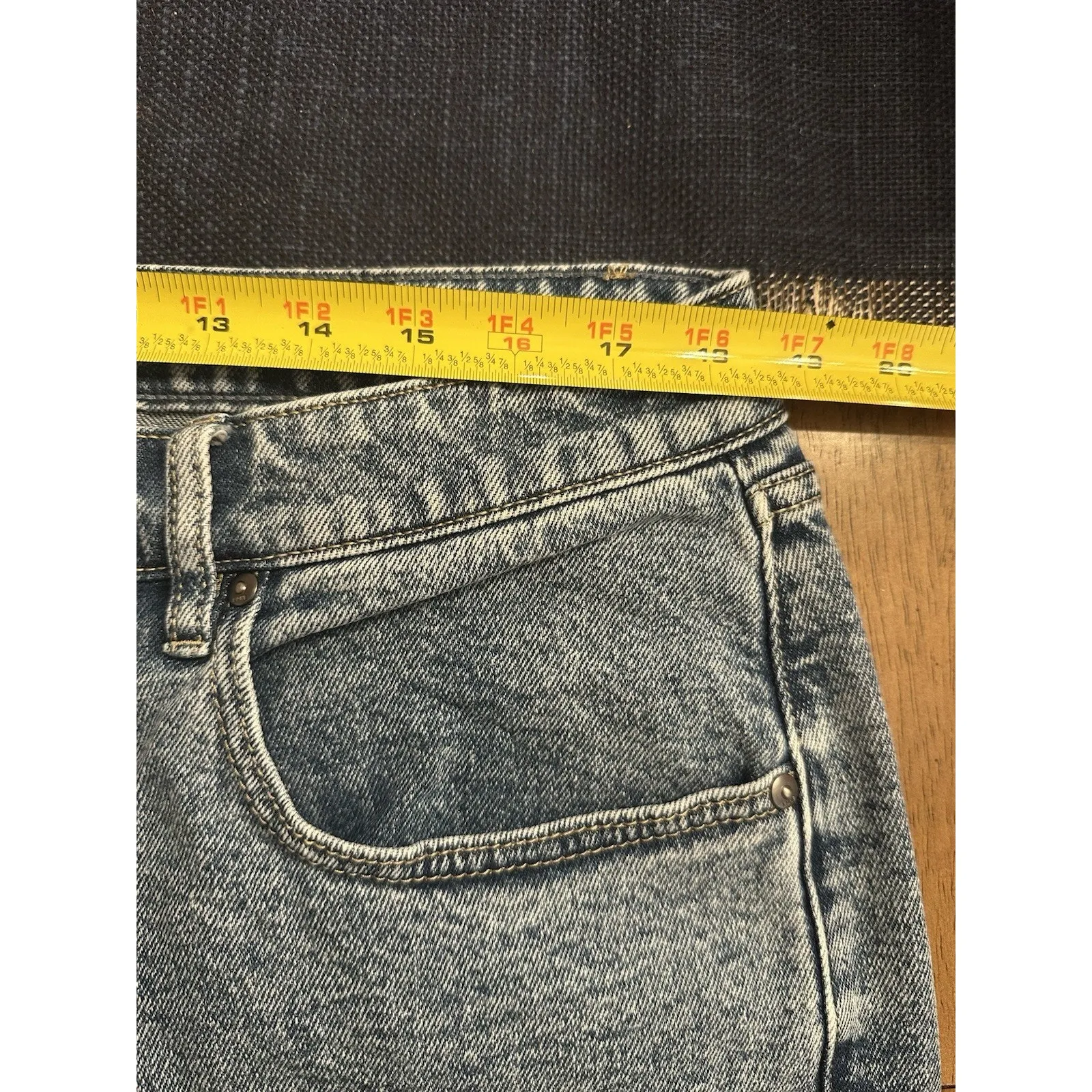 Lane Bryant Jean Shorts Signature Fit Mid Rise Boyfriend Bermuda Plus Size 14 - Image 6