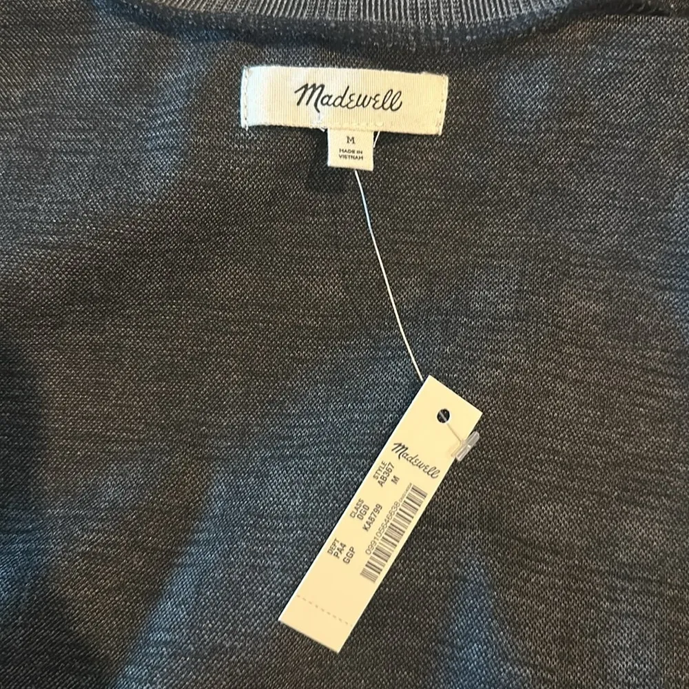 NWT Madewell Mockneck Knit Tee Dress in Glen Plaid Sz M - Image 5