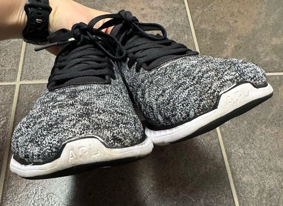 APL TechLoom Phantom Lowtop Sneakers Womens Active Shoes Black White Melange 9 - Image 7