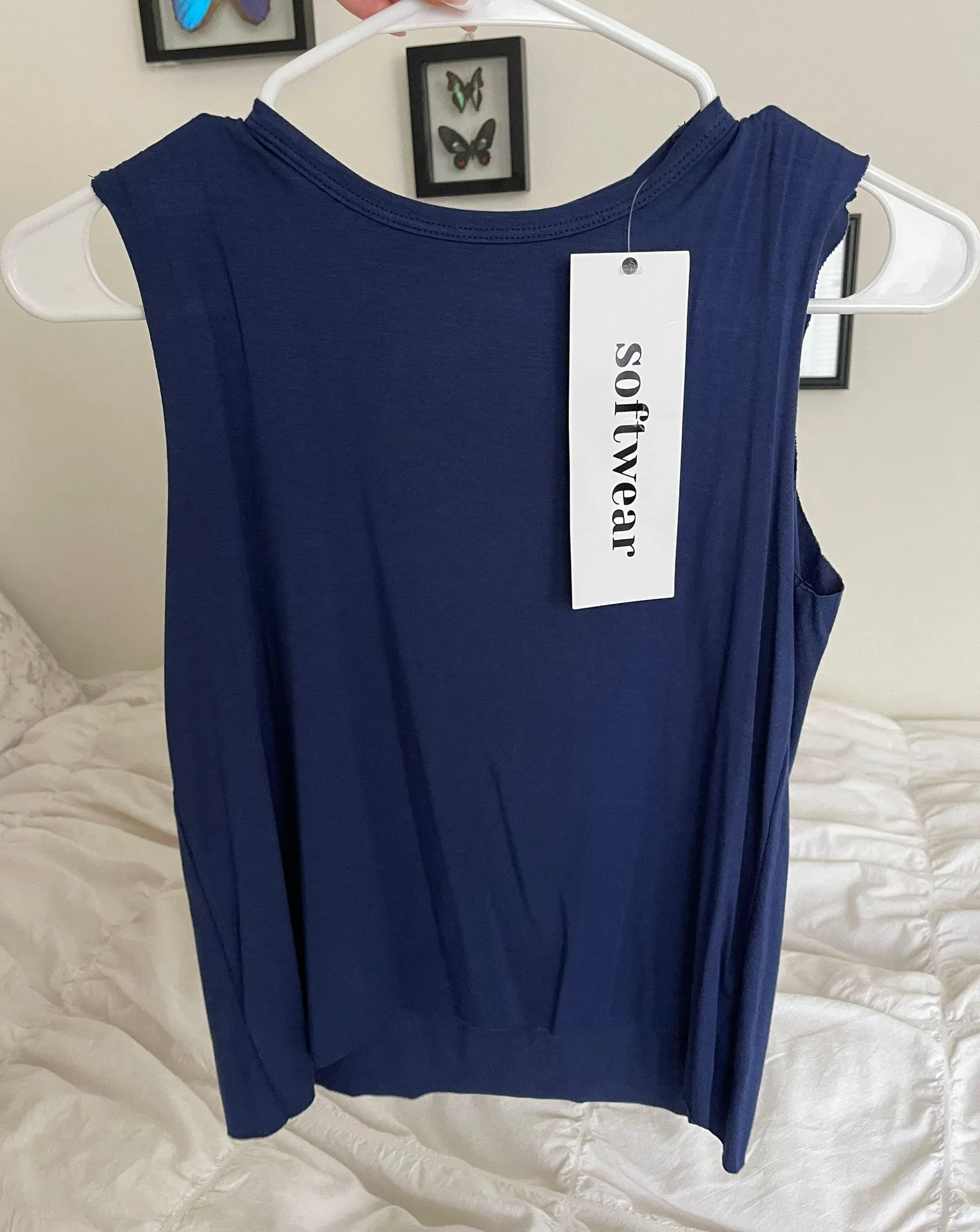 Joah Brown Softwear Navy Tank - Image 2