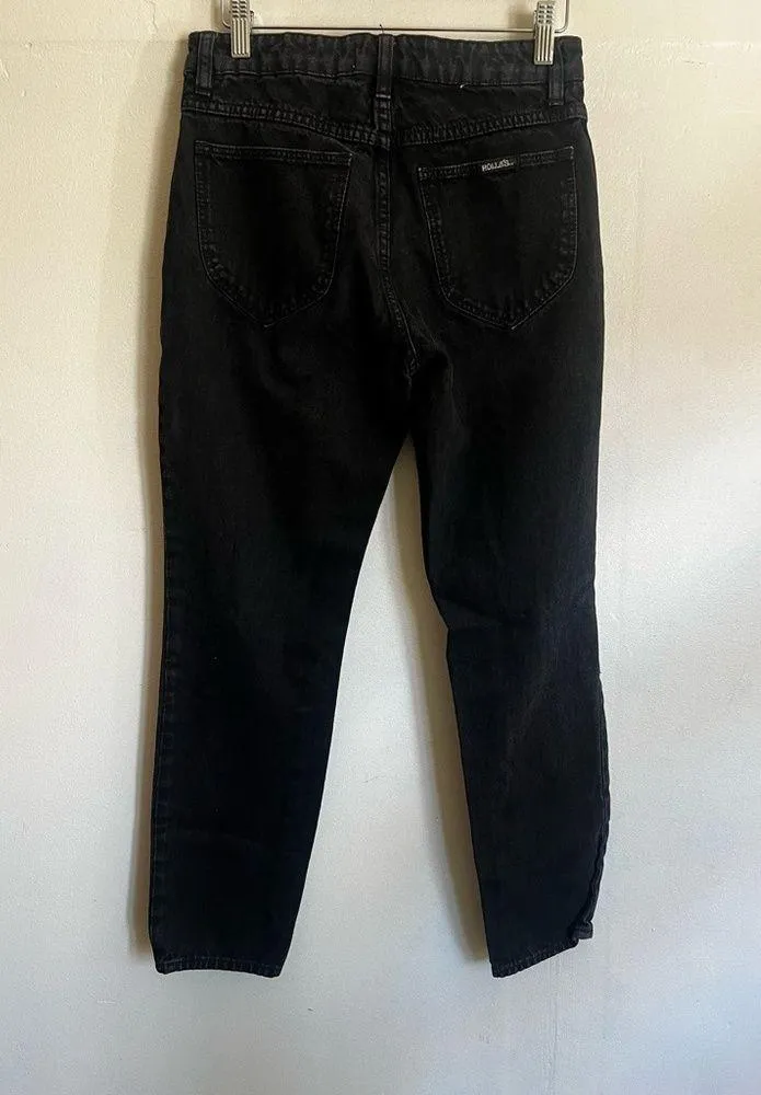 Rollas Miller Black Distressed Ankle Skinny Jeans Size 26 - Image 10