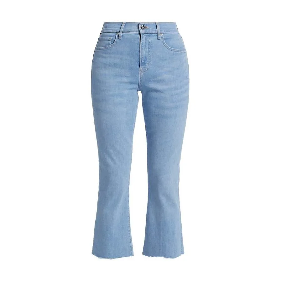 Veronica Beard Carly High-Rise Cropped Kick-Flare Jeans Size 24 - Image 6