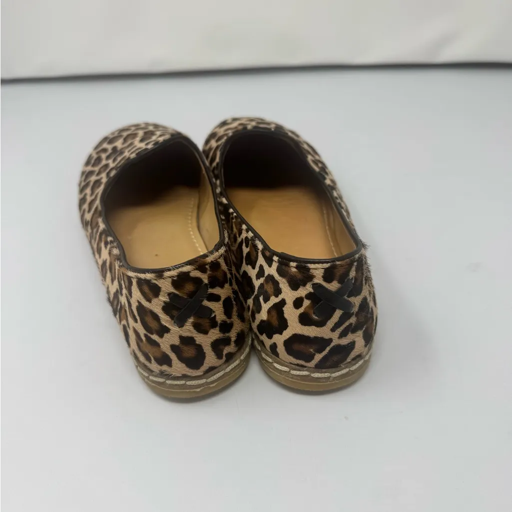 Charix Leopard Slip Ons 38 Brown Size 8 - Image 6