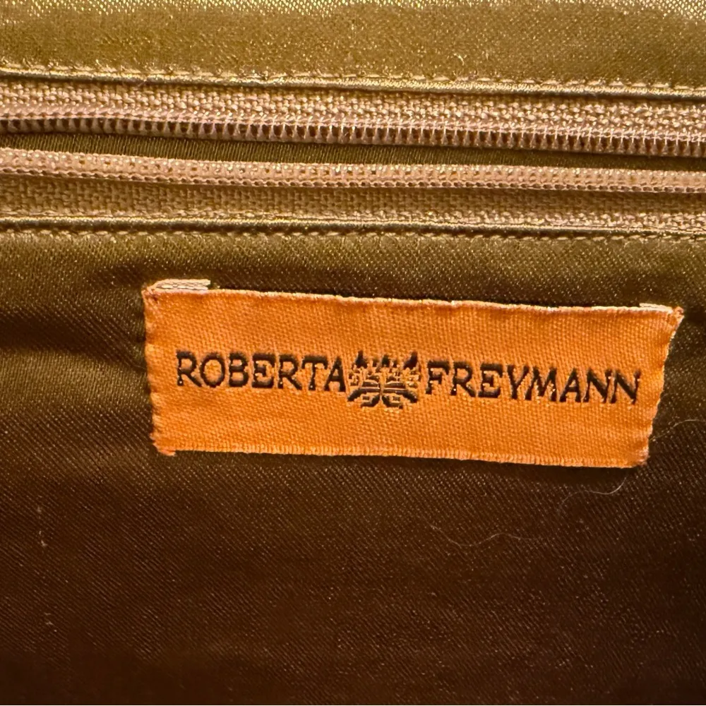 Roberta Freymann Gold Sequin Vintage Clutch Purse Handbag - Image 6