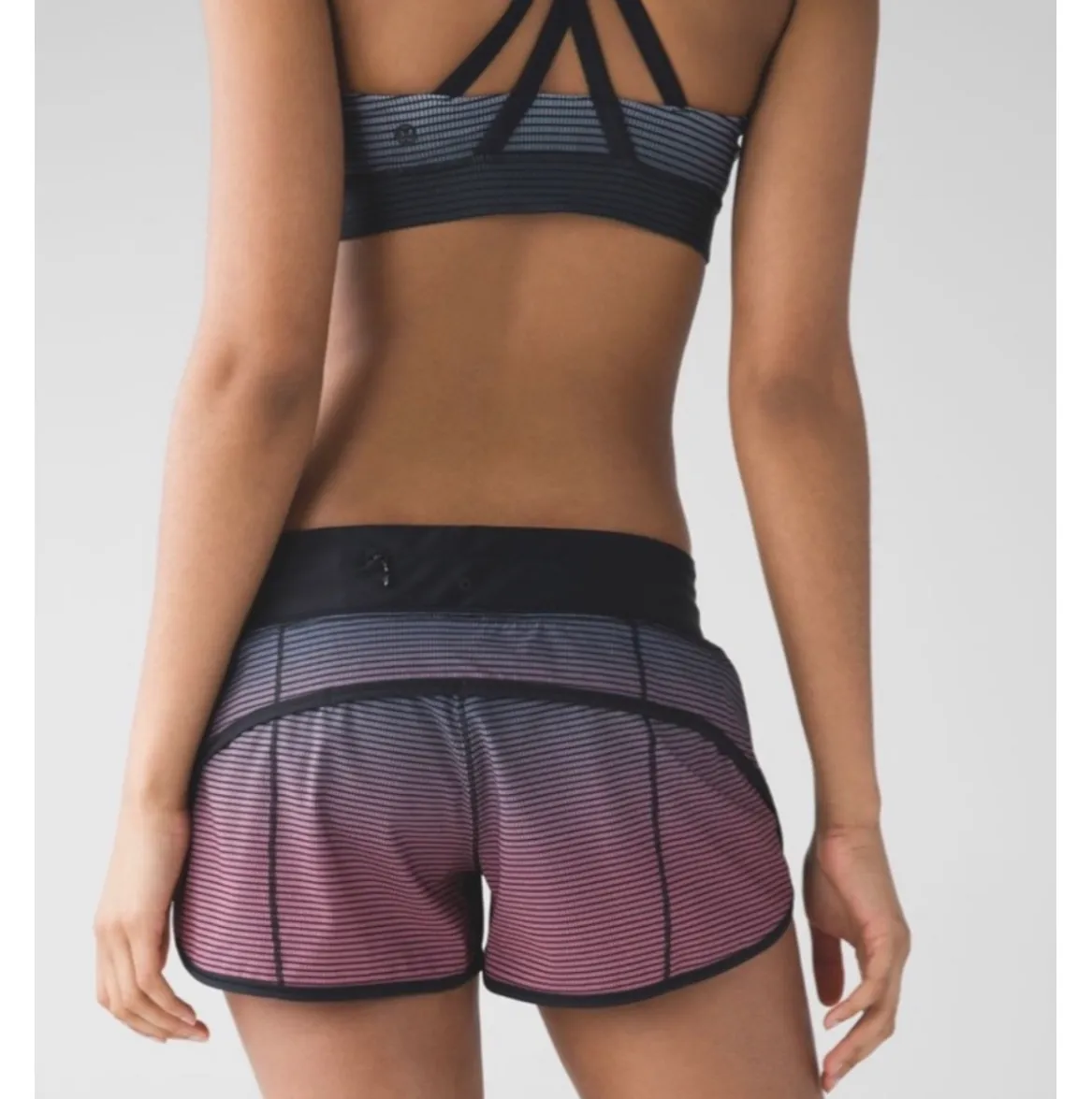 Lululemon  H2O Double Gradent Pink Black Speed Short - Image 2