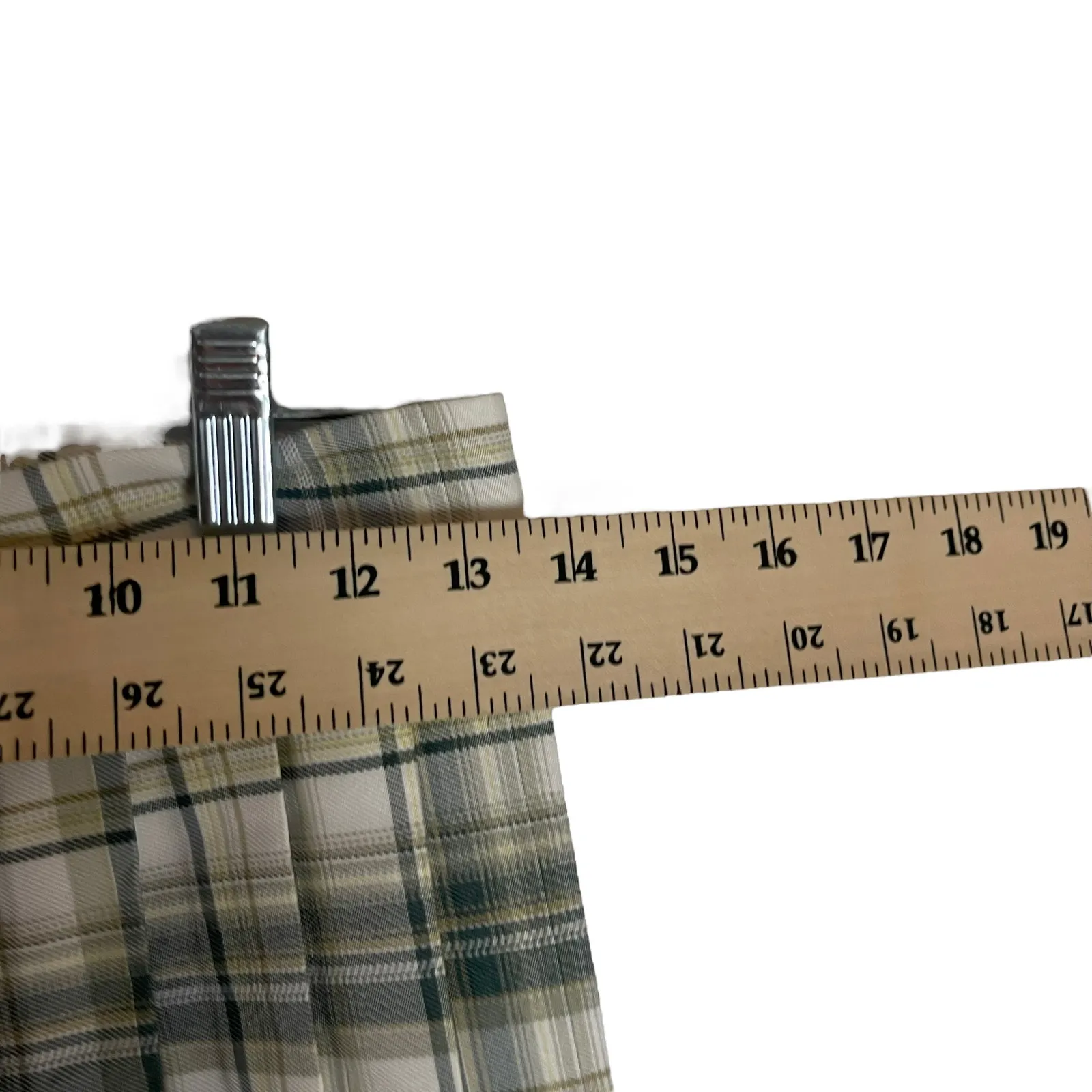 Urban Coco Women's Size Small Green Cream Plaid School Uniform‎ Mini Skirt - Image 8