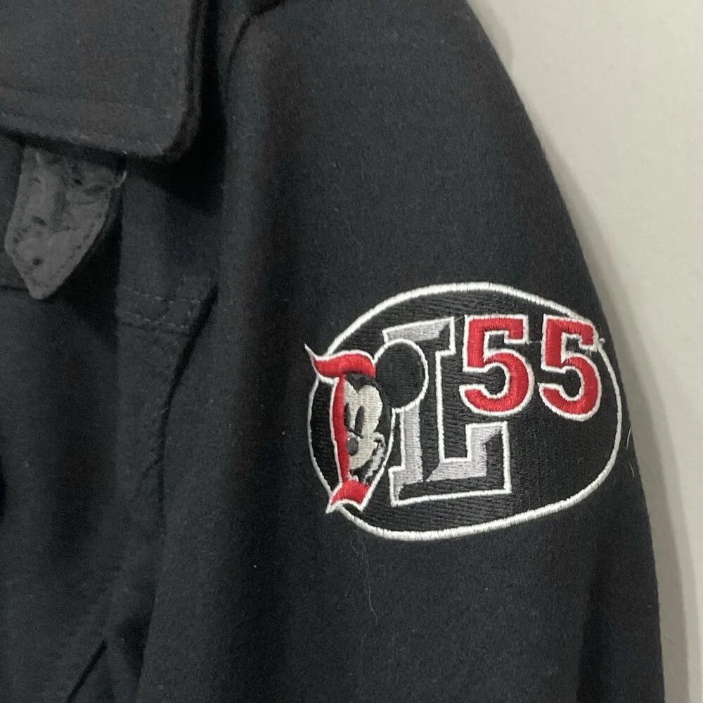 Vintage Y2K Disneyland 55 Mickey Mouse Jacket Wool Blend Sz S Black Disney - Image 4