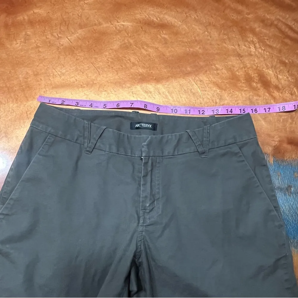 Arc'teryx A2B Chino Trim Fit Green crop pants 8 nylon cotton cycling biking - Image 14