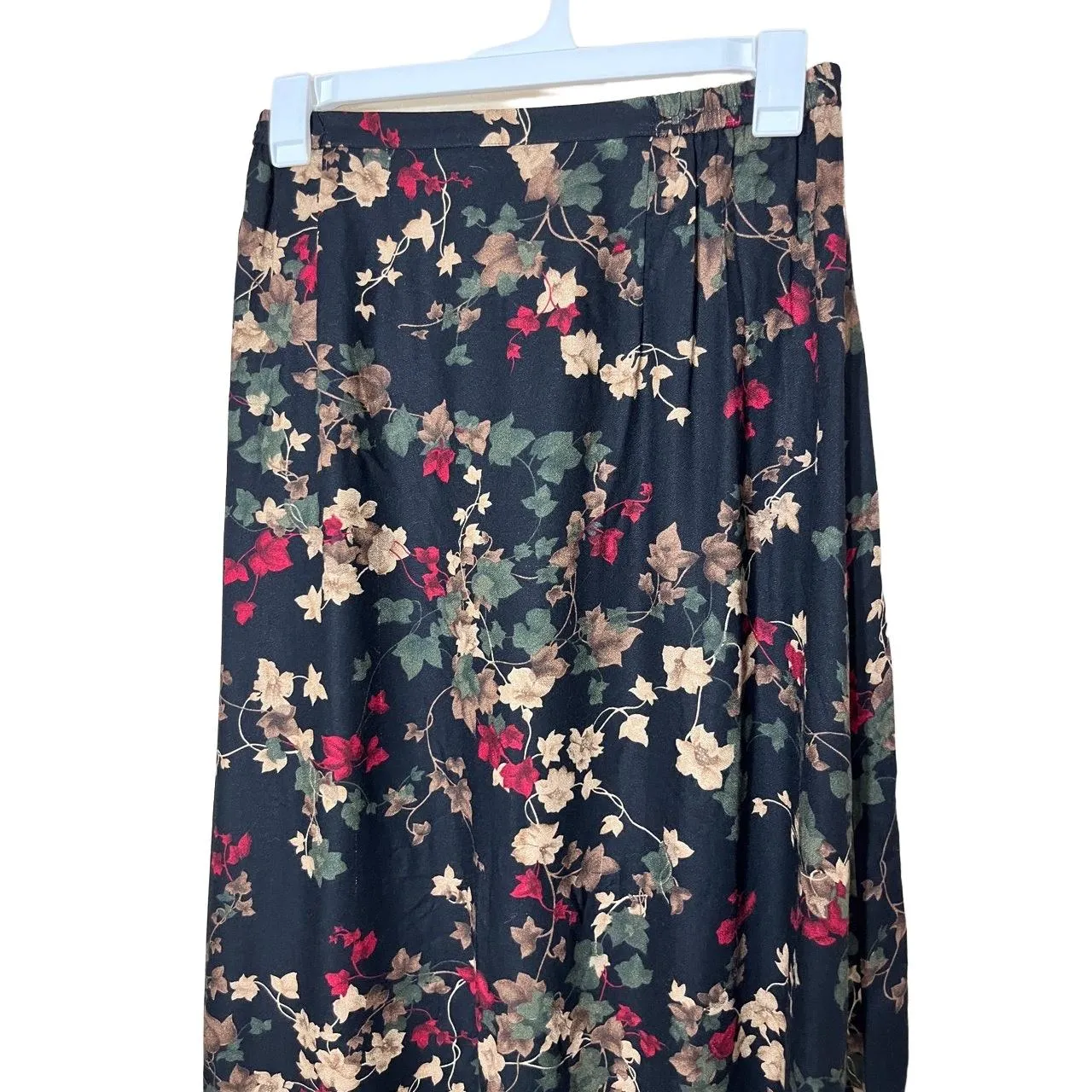 Dress Barn Skirt Womens Size 1X‎ Floral Print Maxi Elastic Waist Vintage Boho - Image 2