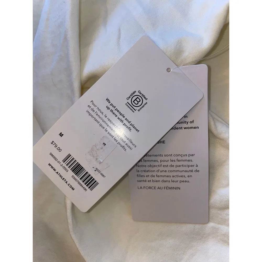 NWT Athleta white Sundown Alliance Hoodie Pullover Sweatshirt medium - Image 8