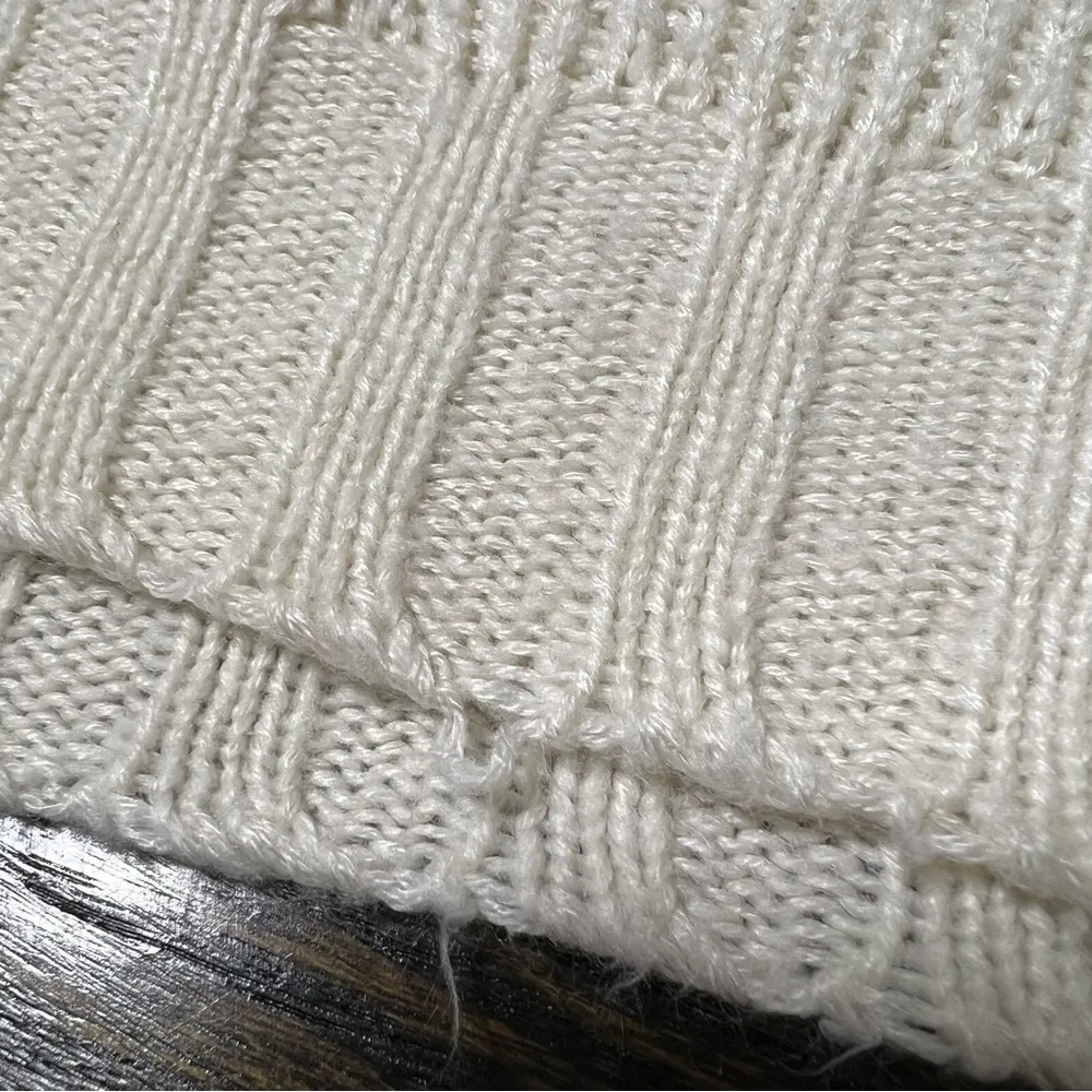 Divided White Knit Dolman Sleeve Sweater - Image 10