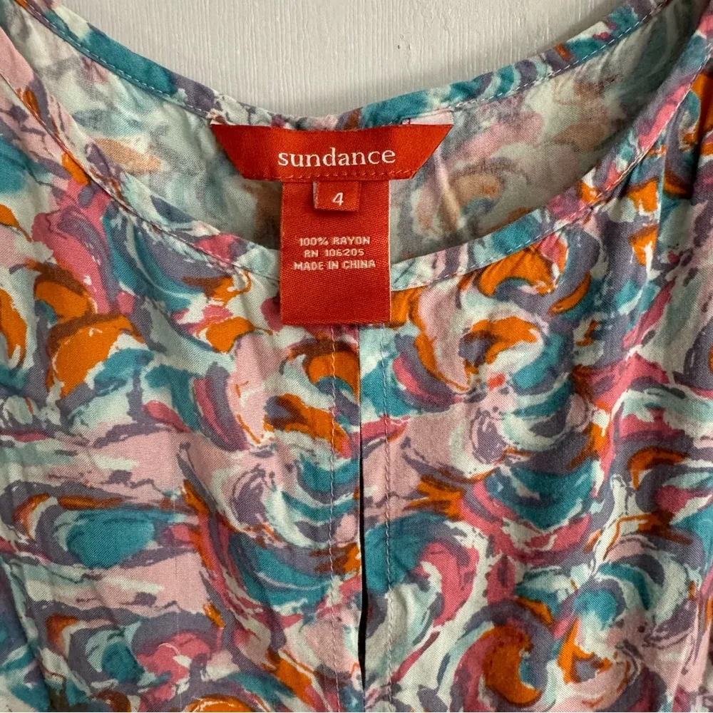 Sundance Salma Watercolor Handkerchief Maxi Dress Size 4 - Image 4