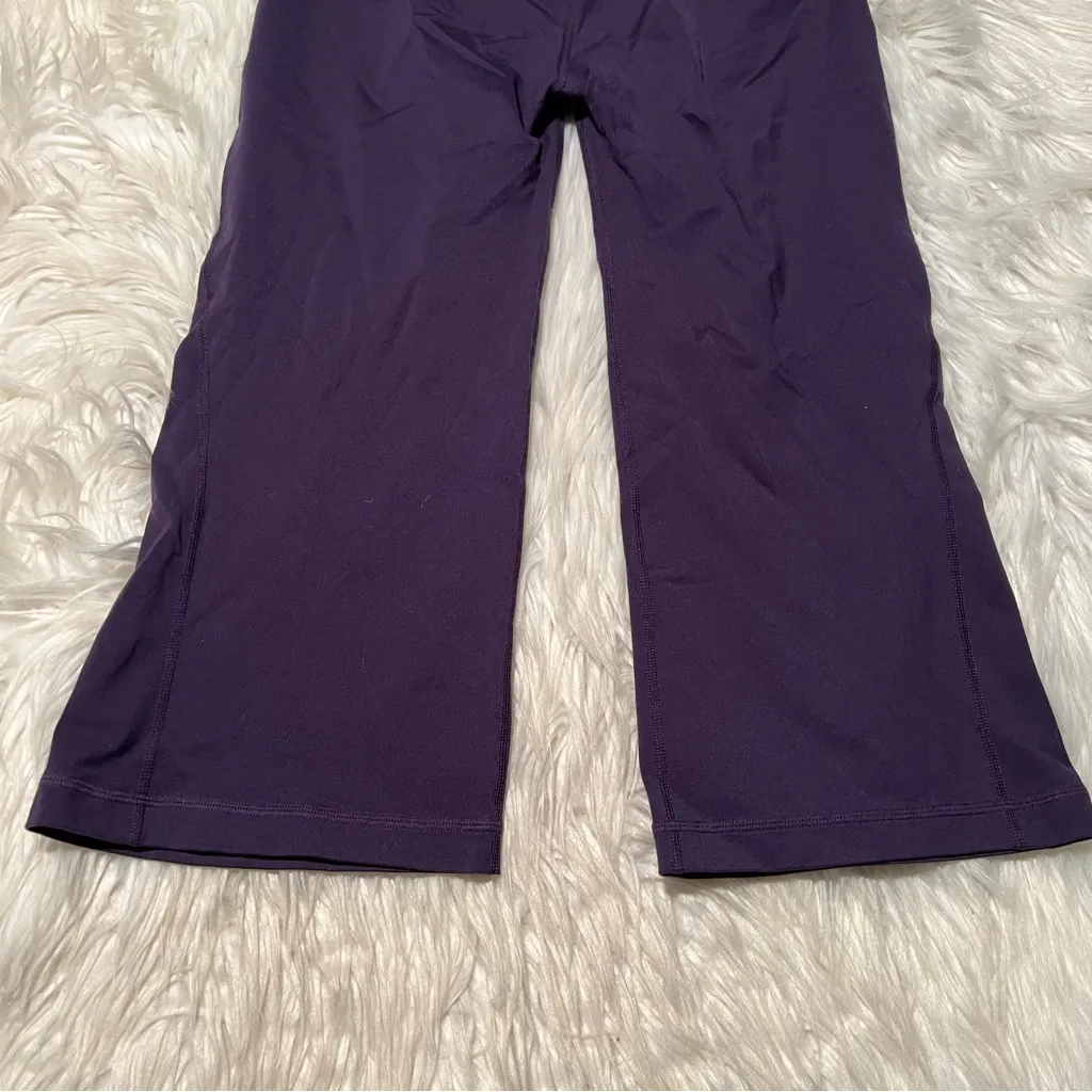 Gap Body Fit Cropped Wide Leg Legging Purple M - Image 6