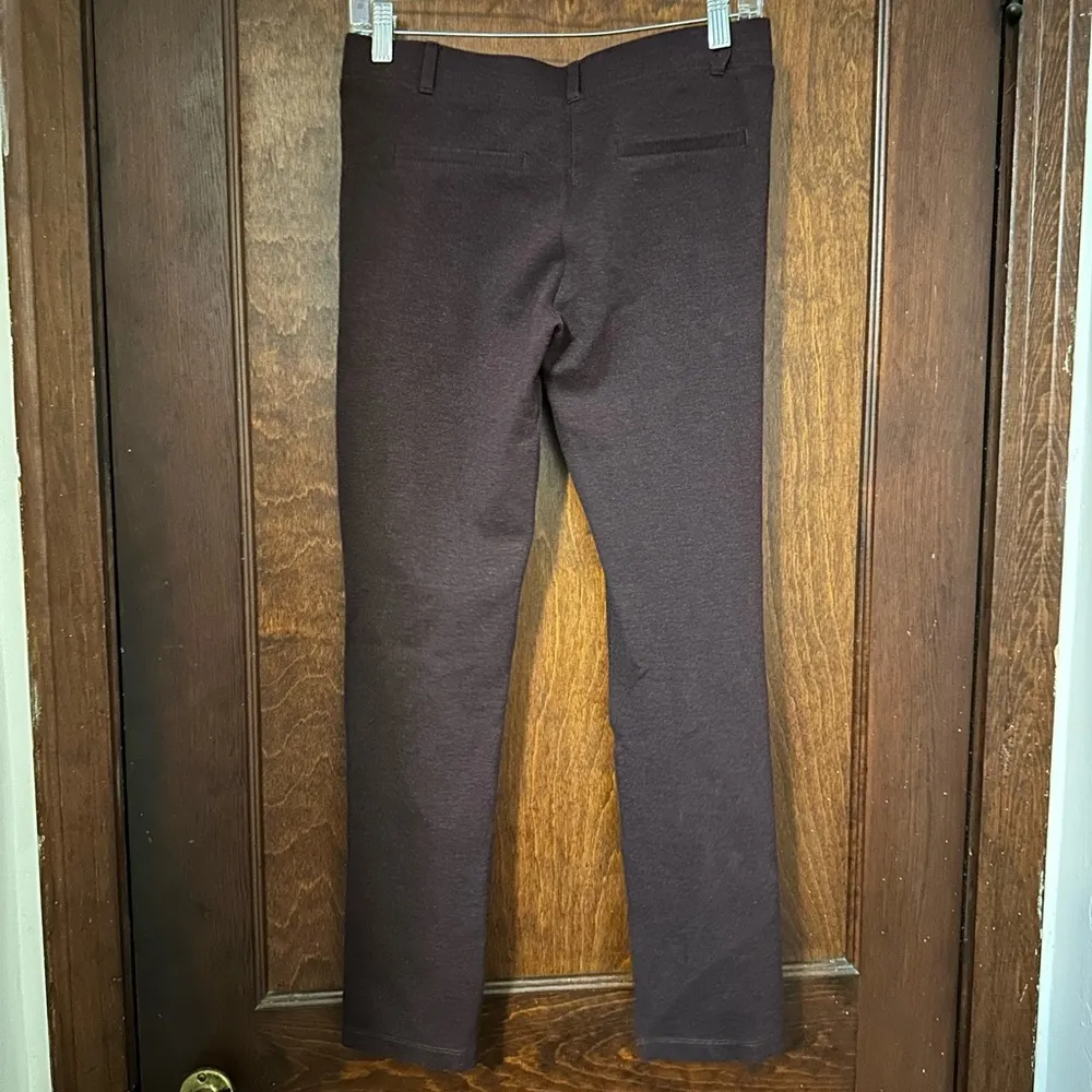 Betabrand Yoga Dress Pants Bootcut Burgundy Plum Size SP - Image 3