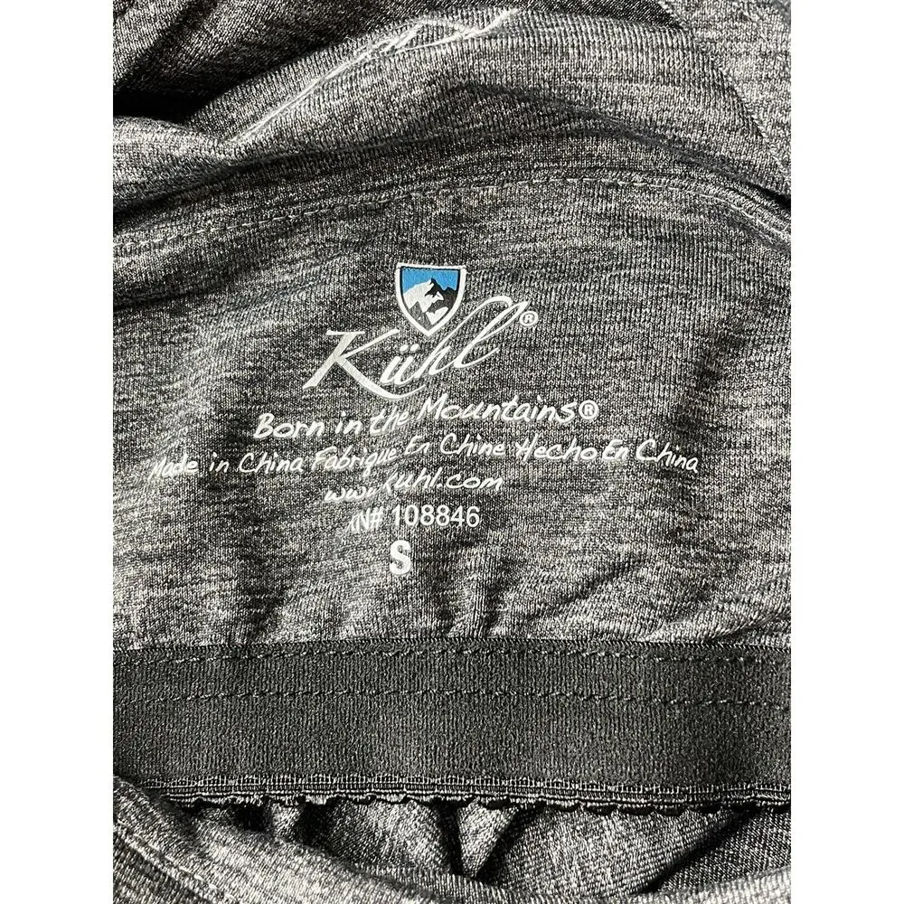 Kuhl Mova Aktiv Mini Tank Dress Womens Small Gray V-Neck Sleeveless Keyhole Back - Image 8