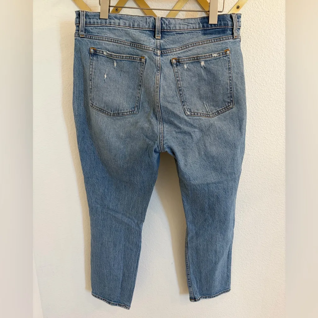 Abercrombie & Fitch The Skinny High Rise 14s 32 Blue Cropped Jeans - Image 7
