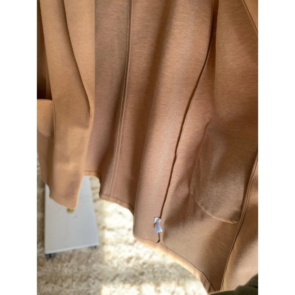 Joie Longline Camel Duster Vest Cardigan Quiet Luxury Old Money Neutral Capsule - Image 9