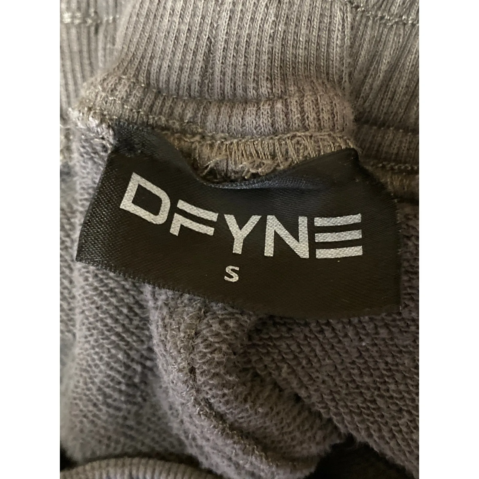 DFYNE Women's Gray High Rise Pull On Tapered Athletic Jogger Sweat Pants Size S - Image 4