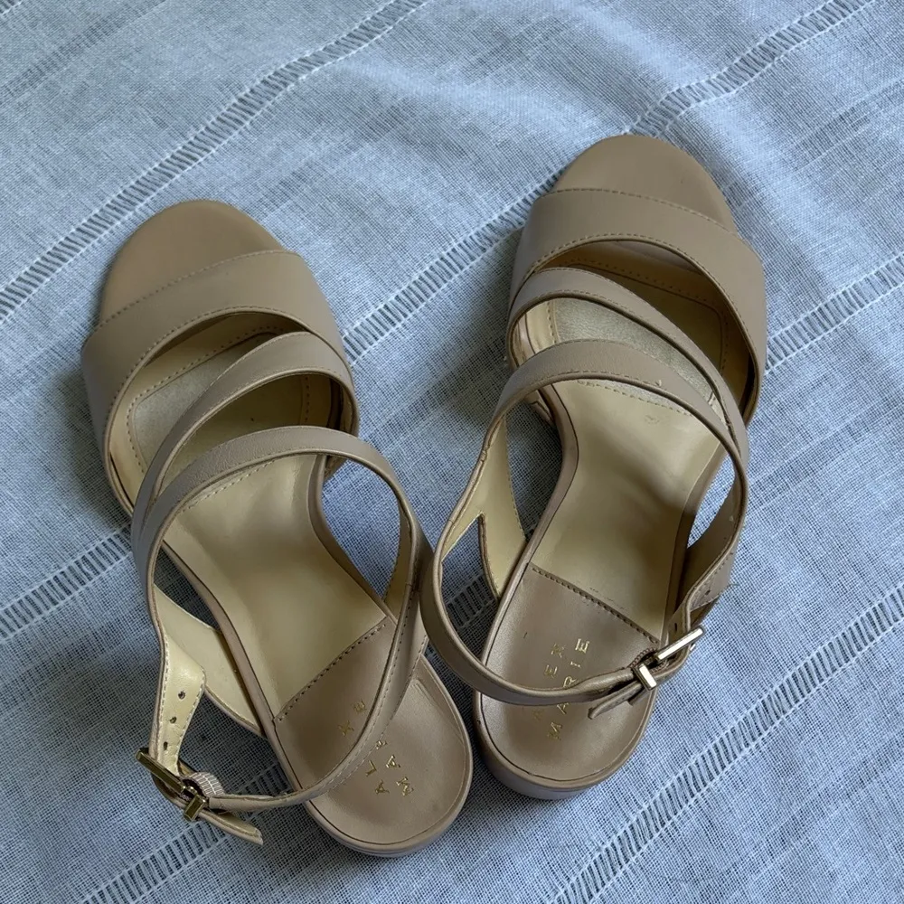 Alex Marie NWOT Nude Strappy Sandals - Image 8