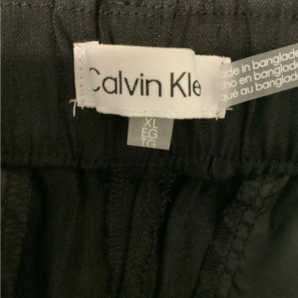 Calvin Klein Size XL Black Belted Dress Pants. New With Tags. - Image 5