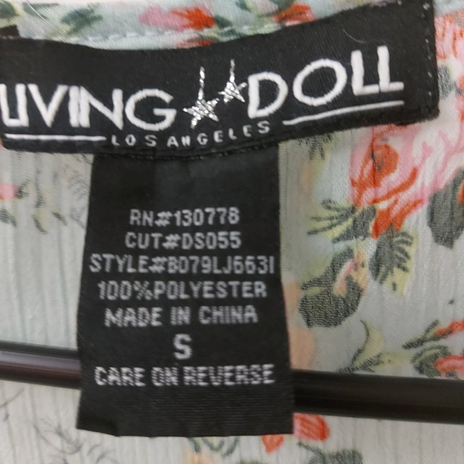 Living Doll Los Angeles Sleeveless Floral Tank S Cottagecore Prairie Fairycore - Image 9