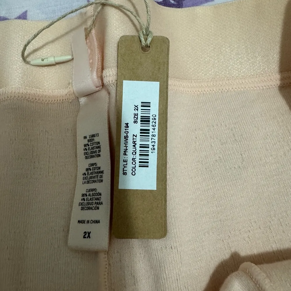 SKIMS Size 2X Women COTTON RIB BOXER Color Quartz 2XL #PN-HWS-0194 - Image 3