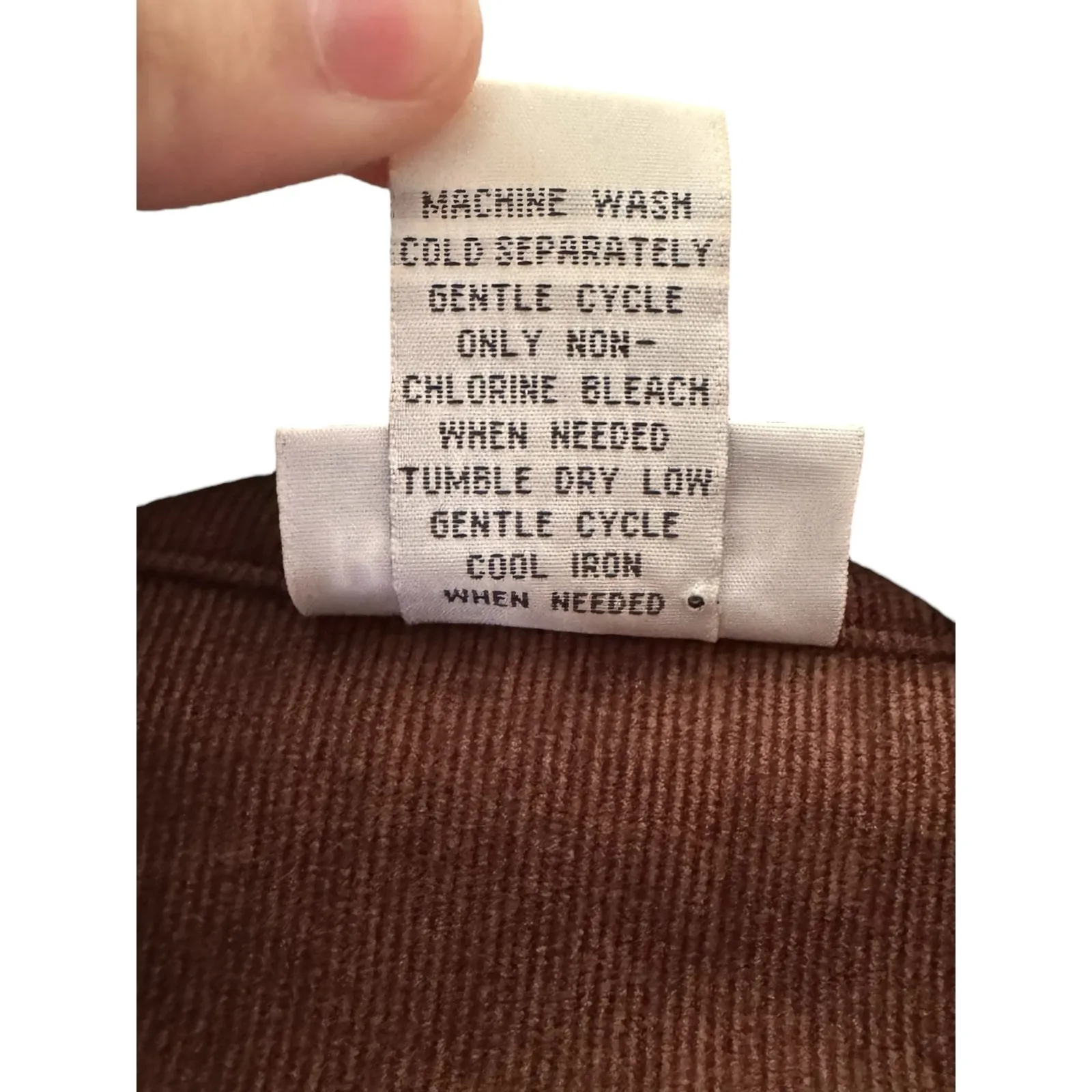 BonWorth Brown Corduroy Studded Western Jacket Zip Front Size Large - Image 11