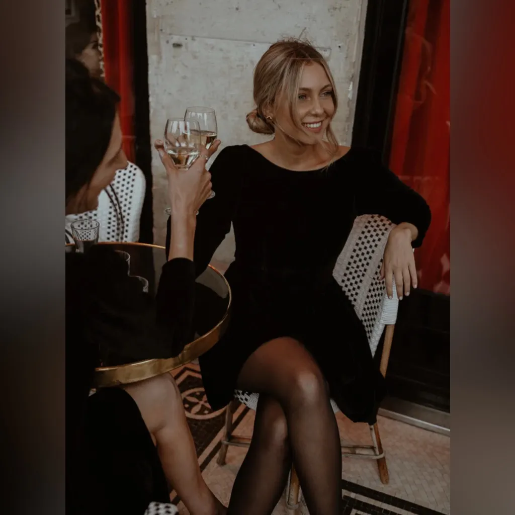 NEW Olana England Bellevedere Mini Dress UK8/US4 Black Size 4 - Image 4