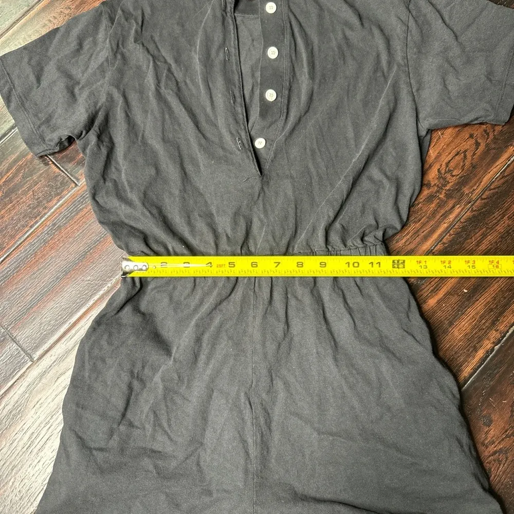 Crewneck one piece romper summer beach casual basic 100% cotton INDIE shorts top - Image 3