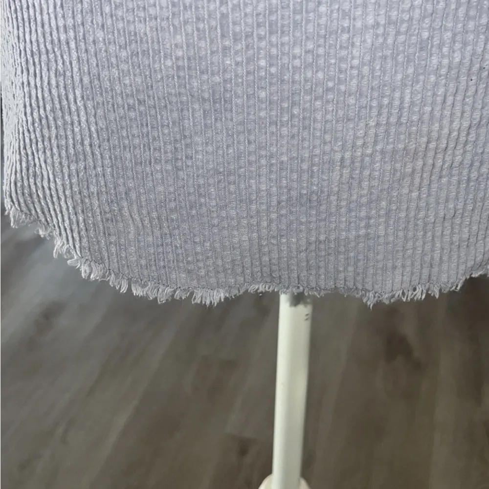 Zara light blue corduroy ribbed Denim jacket - Image 6