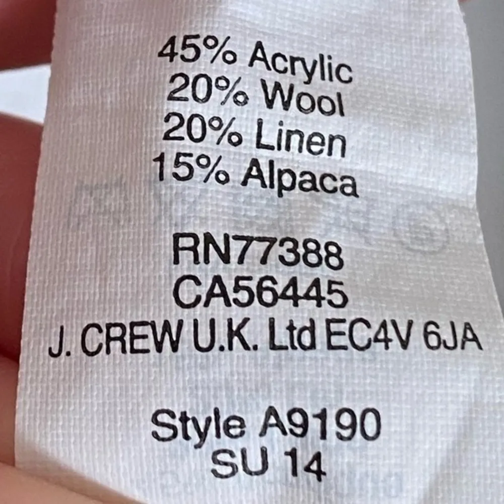 J. Crew • Alpaca Wool Linen Cream Ivory Sweater - Image 25