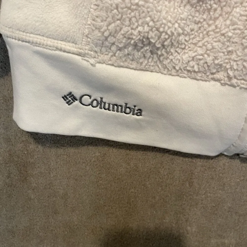 Columbia Jacket Women's XS Full Zip Sherpa Fleece Interchange Outdoor White Coat - Image 2