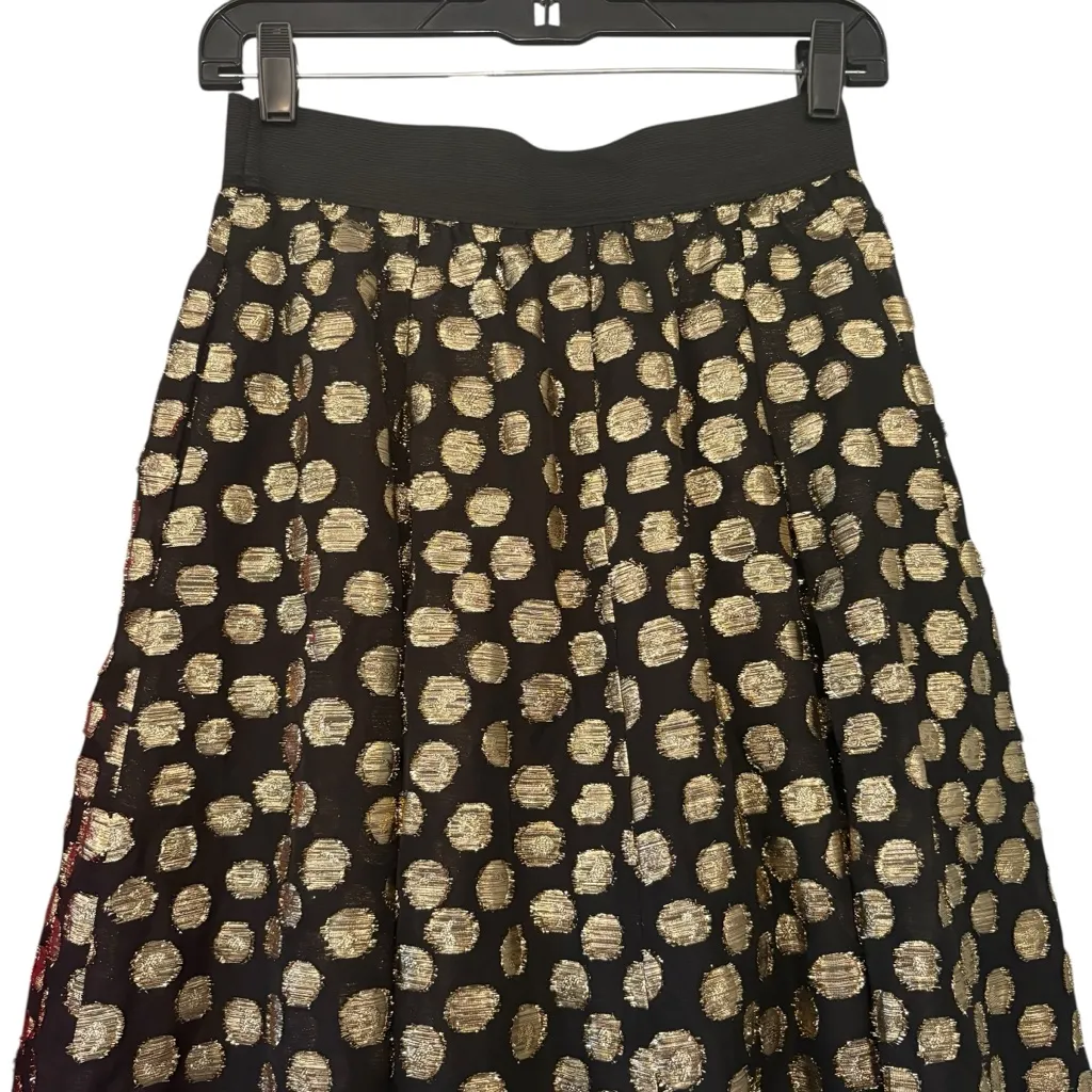 NWT, RONNI NICOLE Special Occasion Black and Gold Metallic Dot Tulle Skirt, Sz 6 - Image 5