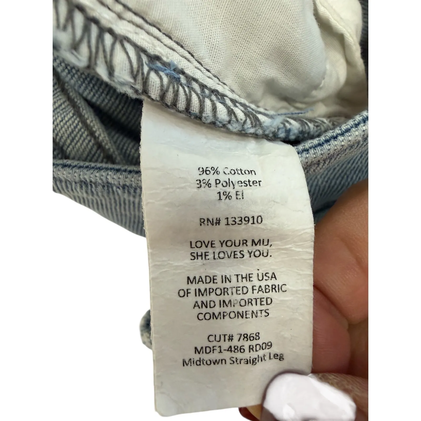 Show Me Your‎ Mumu Womens Jeans Size 29 Midtown Straight Leg Distressed Denim - Image 4