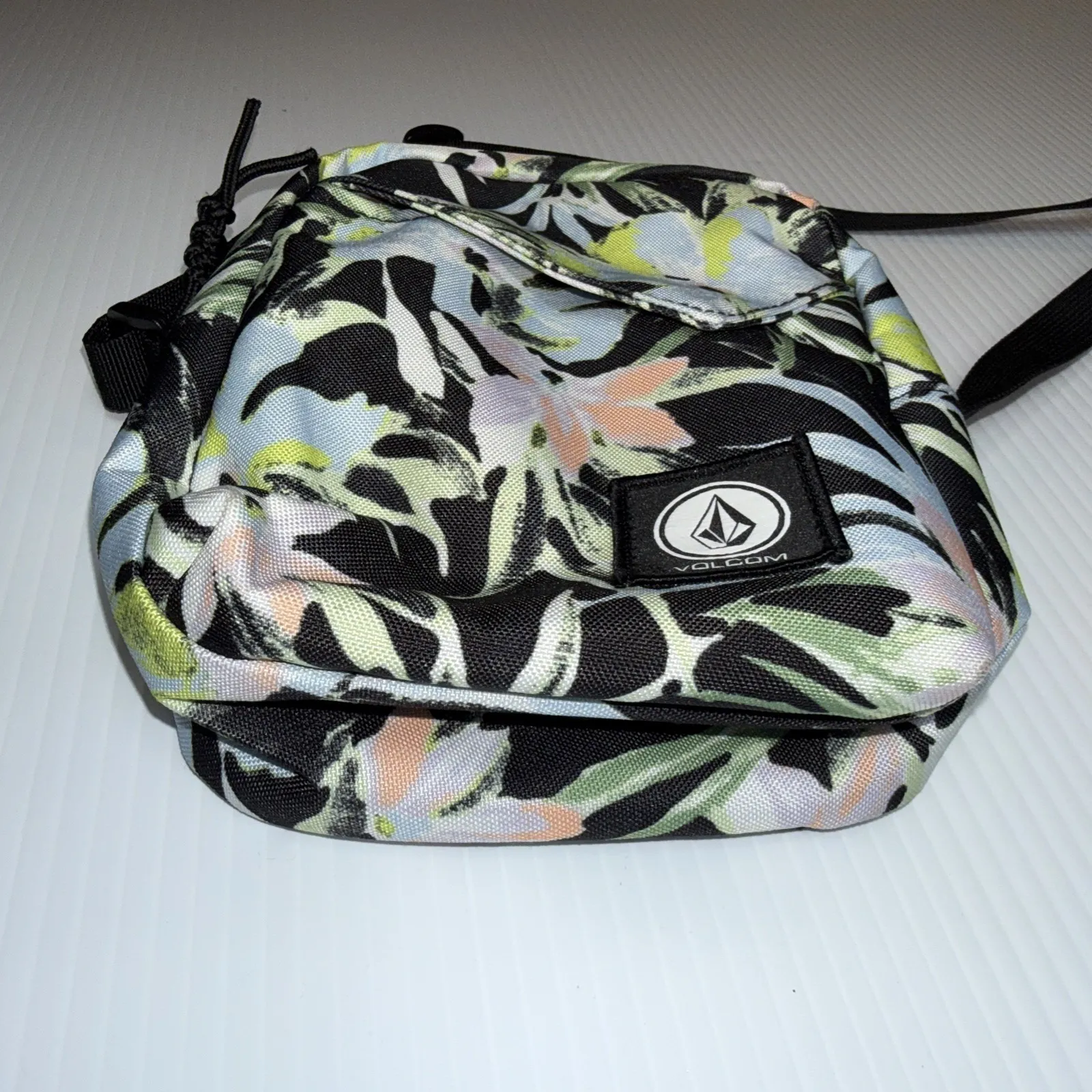 Volcom Tropical Flowers Crossbody Bag 7.5x5.5" - Image 3
