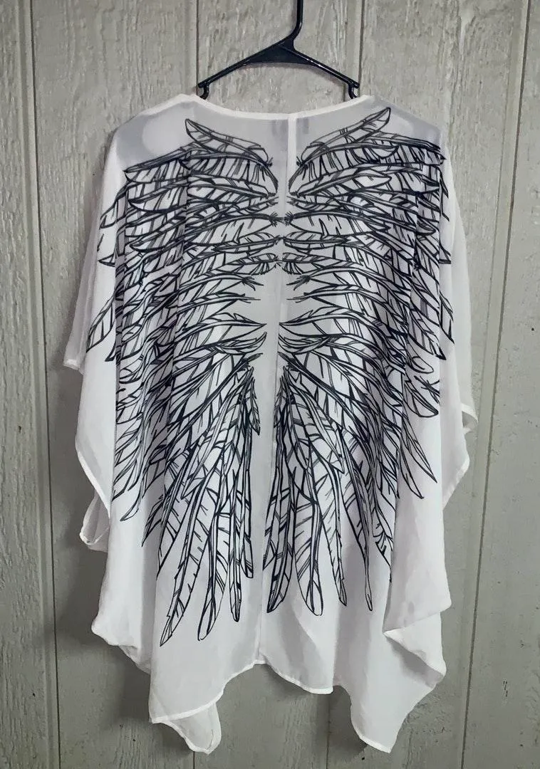 Hot Topic Midnight Hour Angel Wings Kimono ❤️ - Image 2