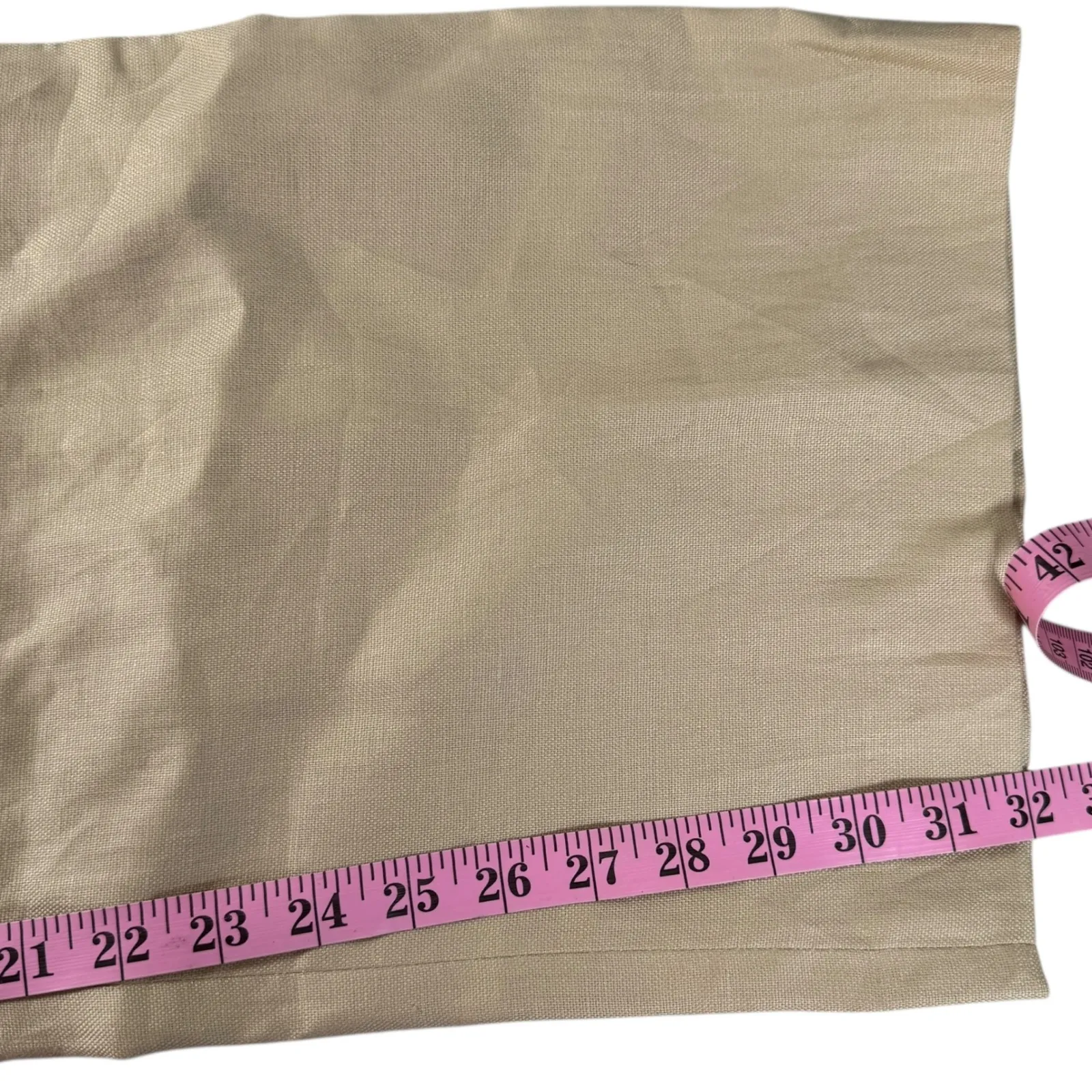 NWT Lauren Ralph Lauren 100% Linen Trousers 16W Tan Khaki Beige Pant Euro Summer - Image 5